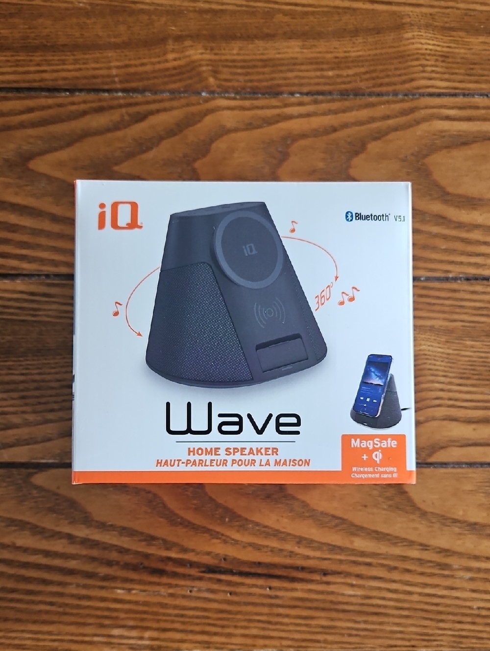 Wave Portable Home Speaker — Black with MagSafe + Wireless Charging